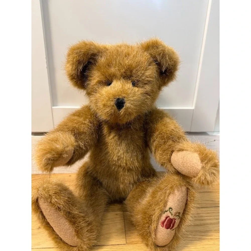 Y2K Vintage Boyds Bear Penelope Punkinberry Pumpkin Plush Decor Posable Fall